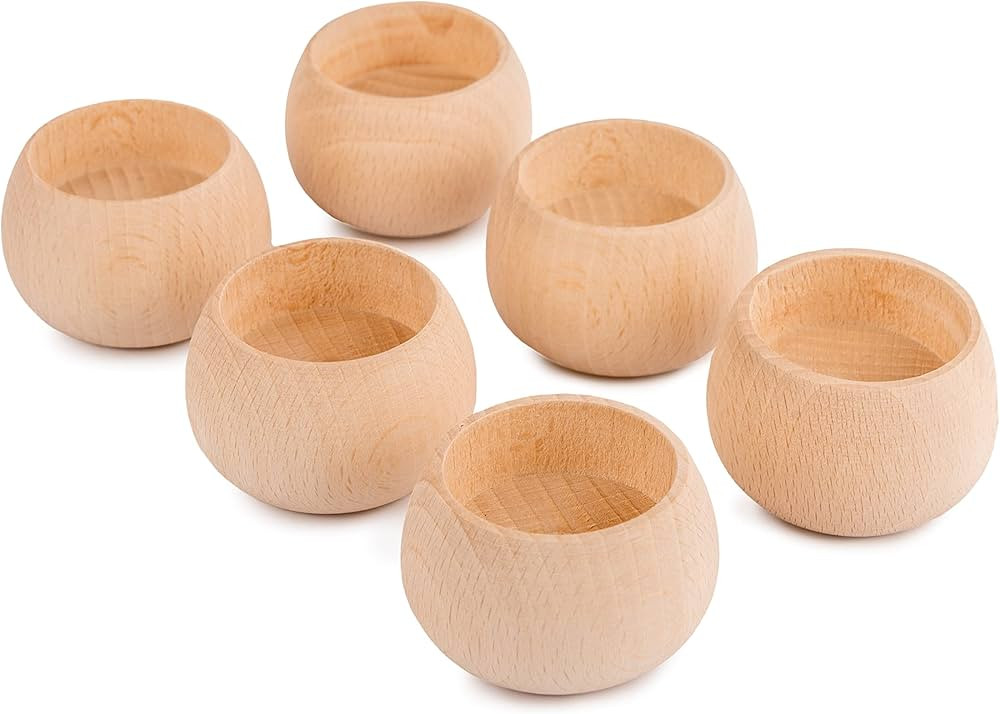Woodvio - Handmade Wooden Candle Holders for votives and Tea Lights Candles, Set of 6 | Amazon (US)