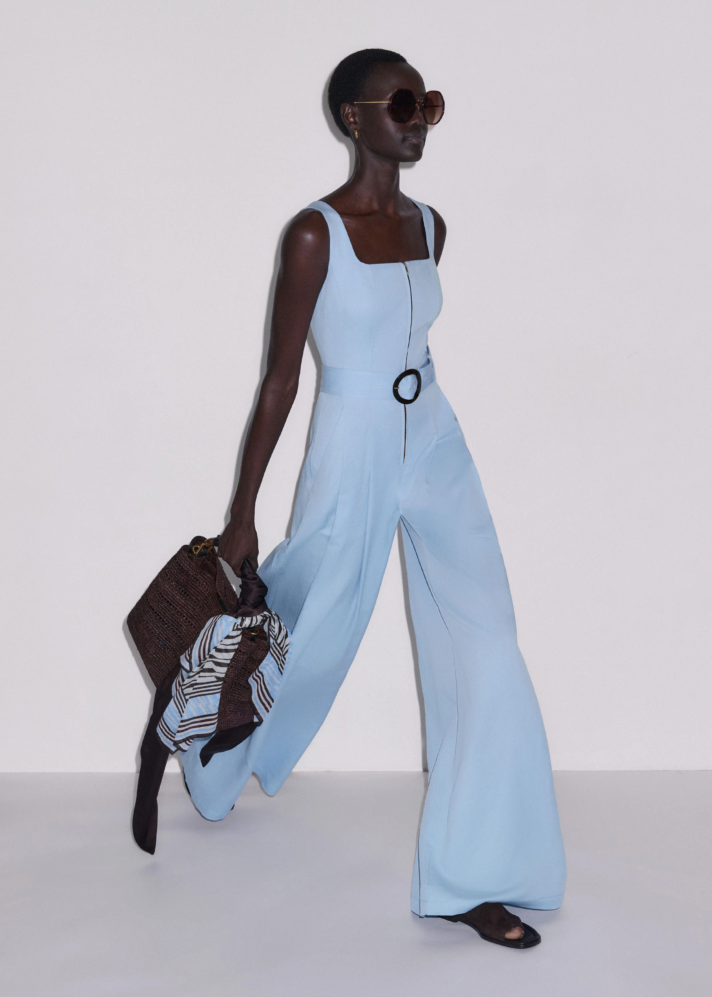 Wide-Leg Jumpsuit Italian Linen Blend | ME+EM US