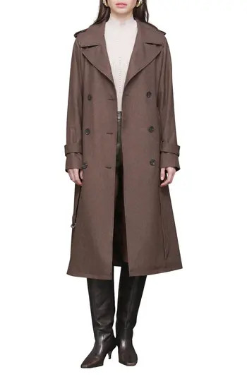 Avec Les Filles Slouchy Double Breasted Trench Coat in Chickory at Nordstrom Rack, Size Small | Nordstrom Rack