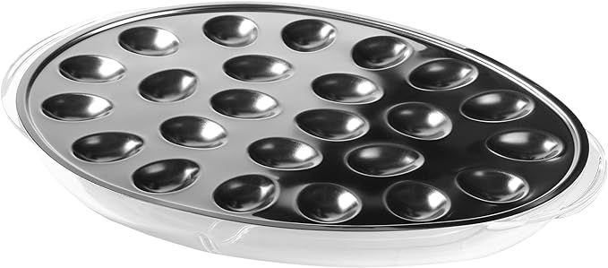 Prodyne Egg Platter, 17", Silver | Amazon (US)