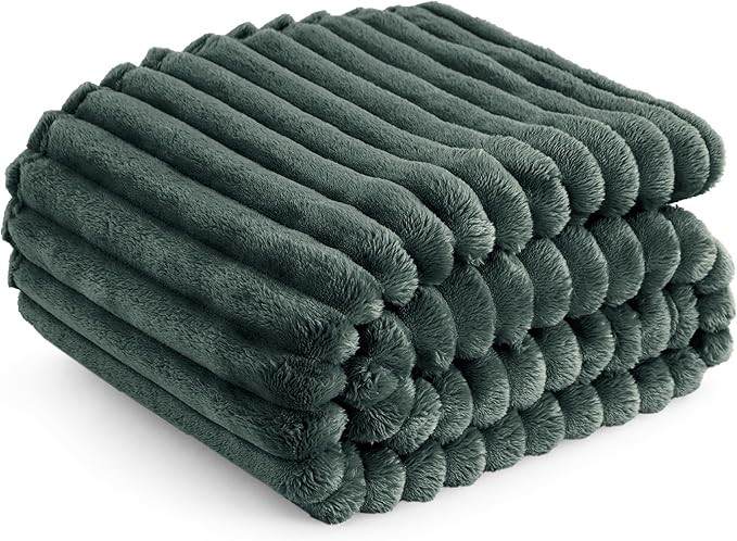 Bedsure Mallard Green Fleece Blanket for Couch - Super Soft Cozy Blankets for Women, Cute Small B... | Amazon (US)