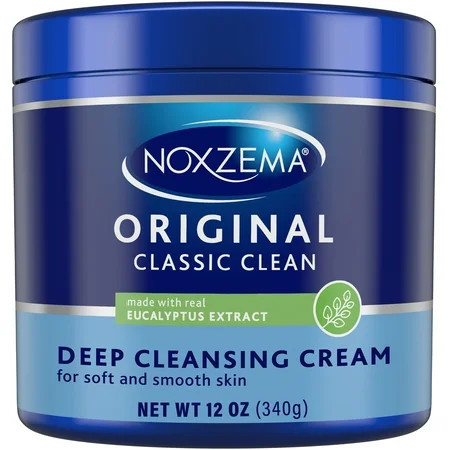 Noxzema Original Facial Cleanser Cream Daily Deep Face Cleansing for All Skin Types 12 oz | Walmart (US)
