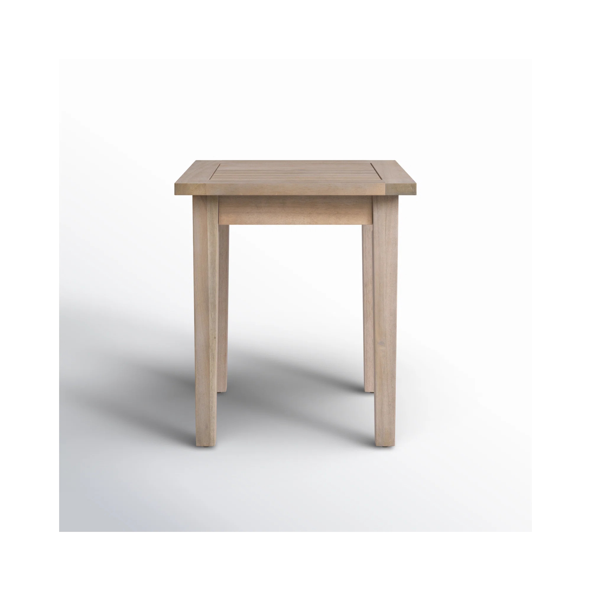 Amina Outdoor Solid Acacia Wood Side Table | Joss & Main