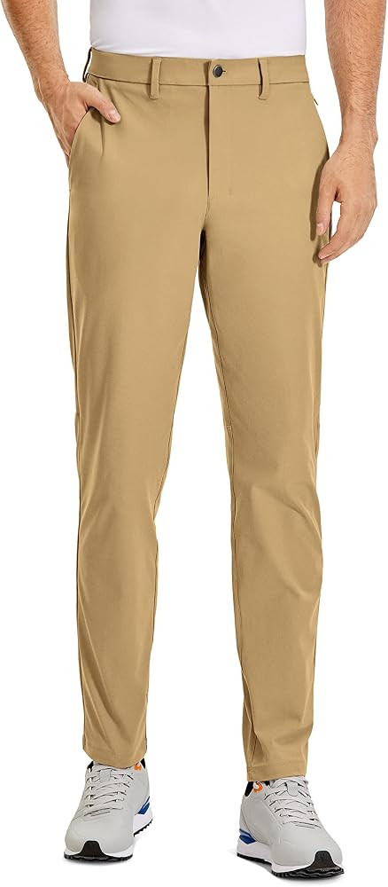 CRZ YOGA Men's All Day Comfy Golf Pants - 30"/32"/34" Quick Dry Lightweight Work Casual Trousers ... | Amazon (US)