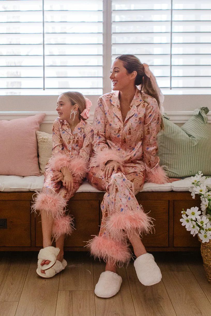 Mini Bella Bunny Pajamas with Feathers | Ivy City Co