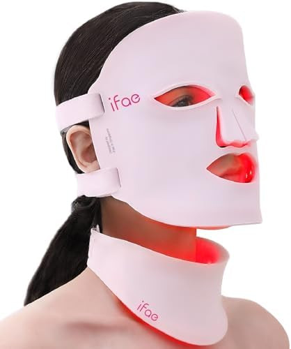 Aesthifae Red Light Therapy Mask for Face and Neck, 7 Colors with NIR Led Face Mask Light Therapy... | Amazon (US)