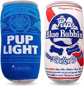 Pup Light and Pups Blue Ribbon - Funny Dog Toys - Plush Squeaky Dog Toys for Medium, Small and La... | Amazon (US)