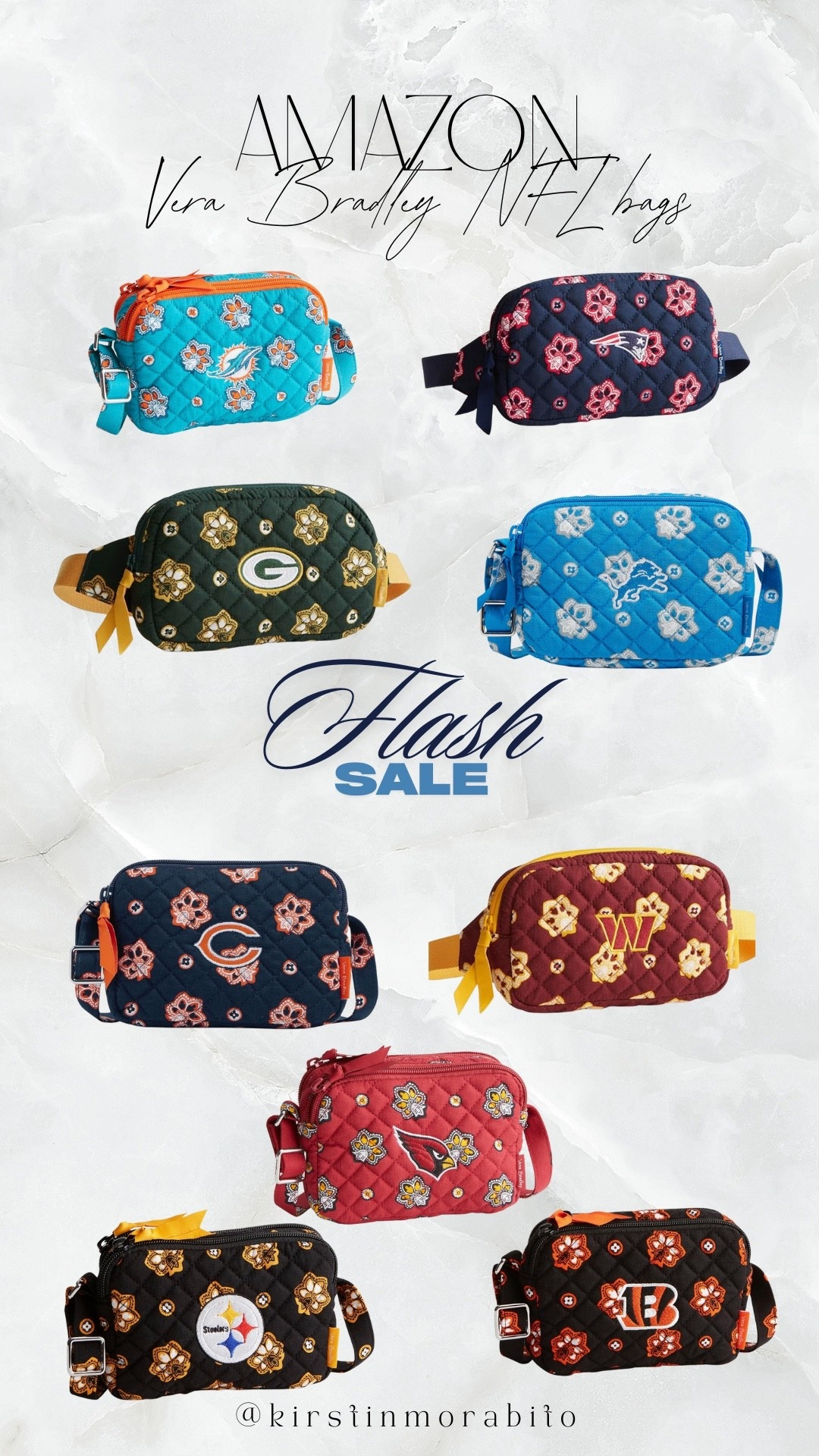 MAJOR SALE - NFL edition Vera Bradley bags on Amazon for up to 70% off!! Some as low as $20!!! #nfl #footballfashion #amazonfinds #

#LTKSaleAlert #LTKFindsUnder50 #LTKActive