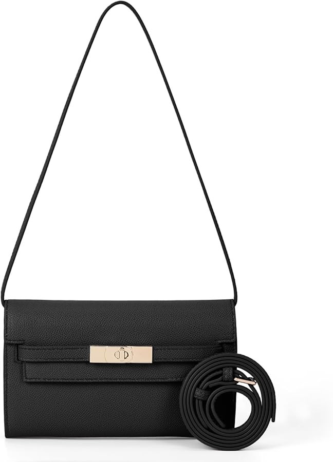 Mini Clutch Purse Vegan Leather Crossbody Bag for Women Small Shoulder Bag Designer Handbag with ... | Amazon (US)