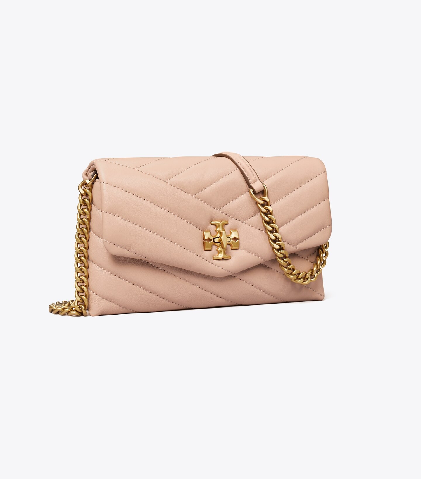 Kira Chevron Chain Wallet: Women's Designer Mini Bags | Tory Burch | Tory Burch (US)