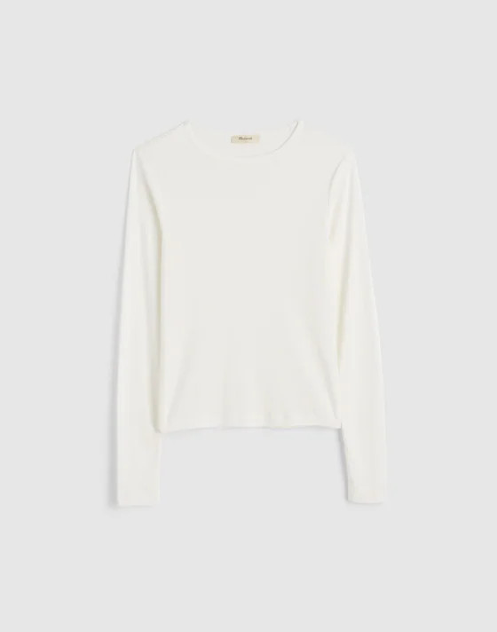 Crewneck Long-Sleeve Tee | Madewell | Madewell