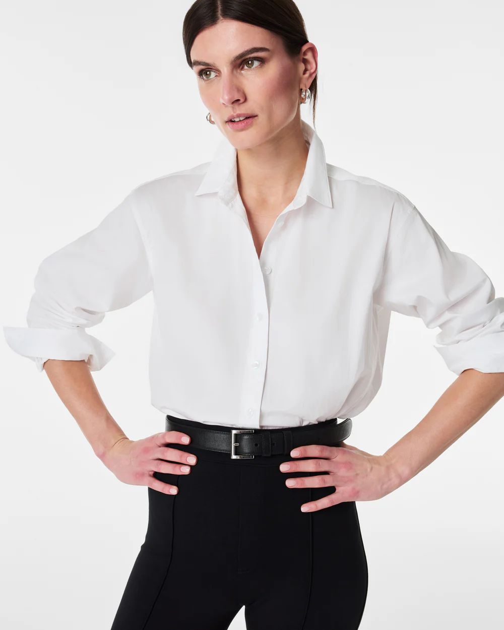 The Best Poplin Oversized Button-Down | Spanx