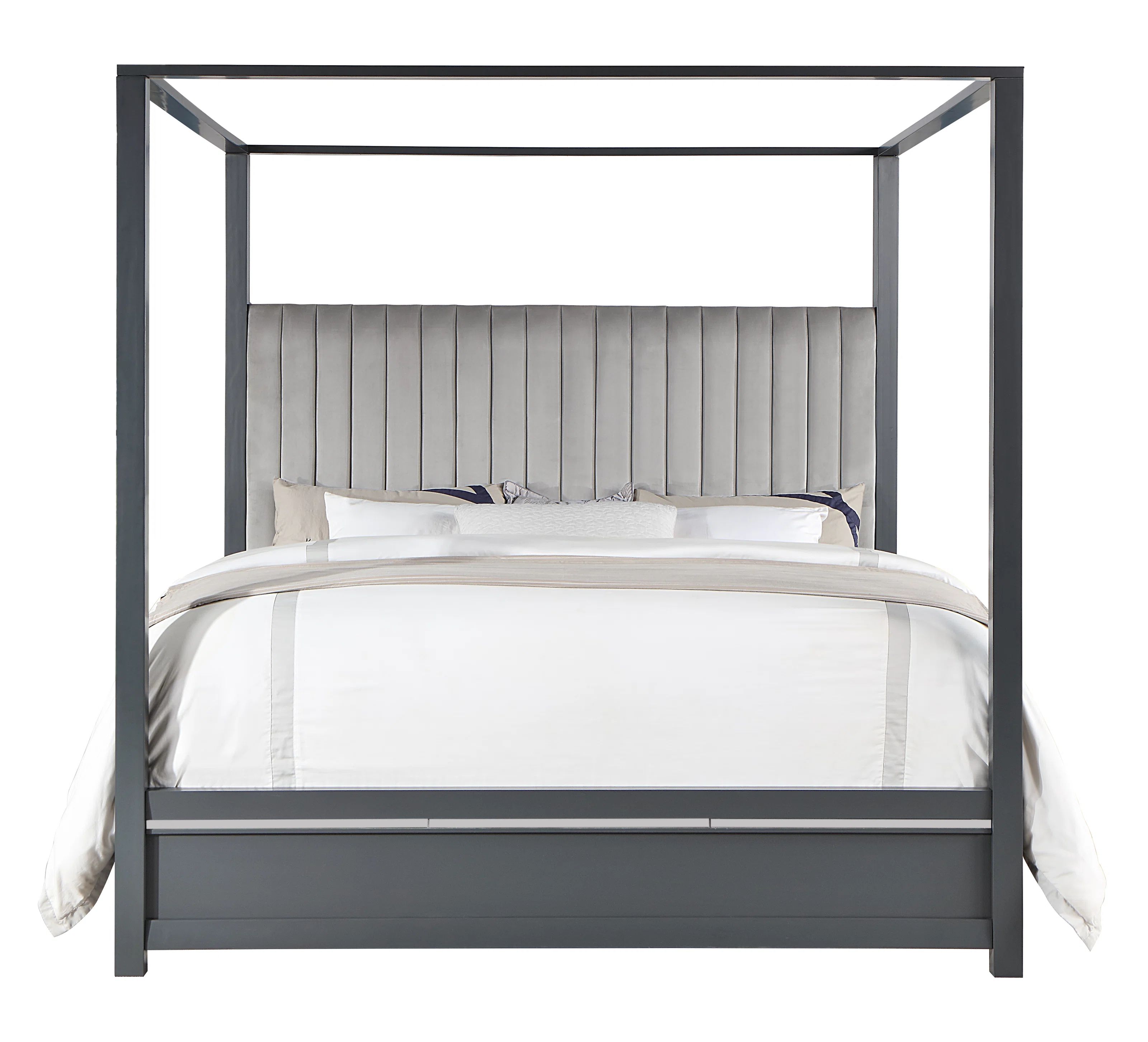 Tottenham Canopy Bed, Grey | Wayfair North America