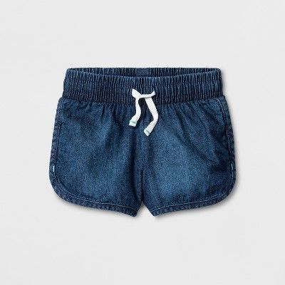 Toddler Girls' Jean Shorts - Cat & Jack™ Dark Wash | Target