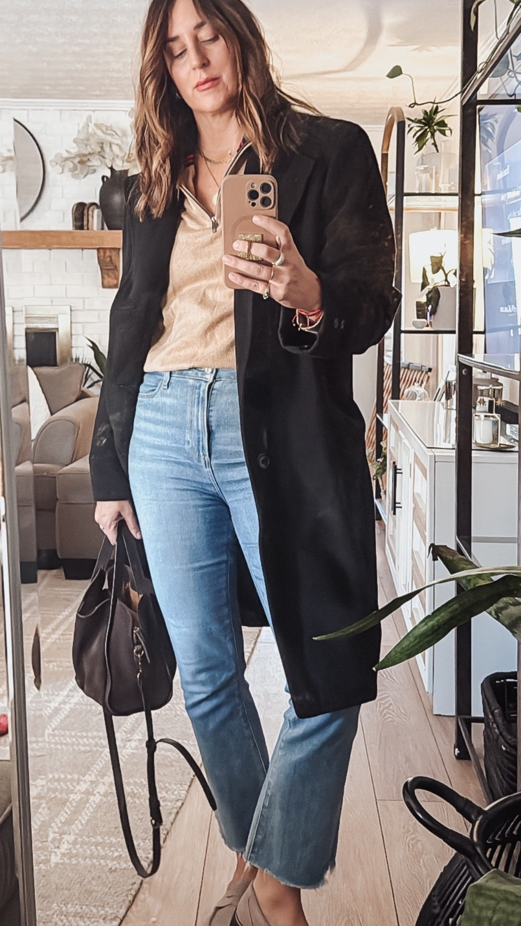 Dinner with family | cashmere coat | Paige denim | thrift finds | casual outfit | loafers | suede handbag #ltksale #momfit #vintageclothes 

#LTKSeasonal #LTKOver40 #LTKTall