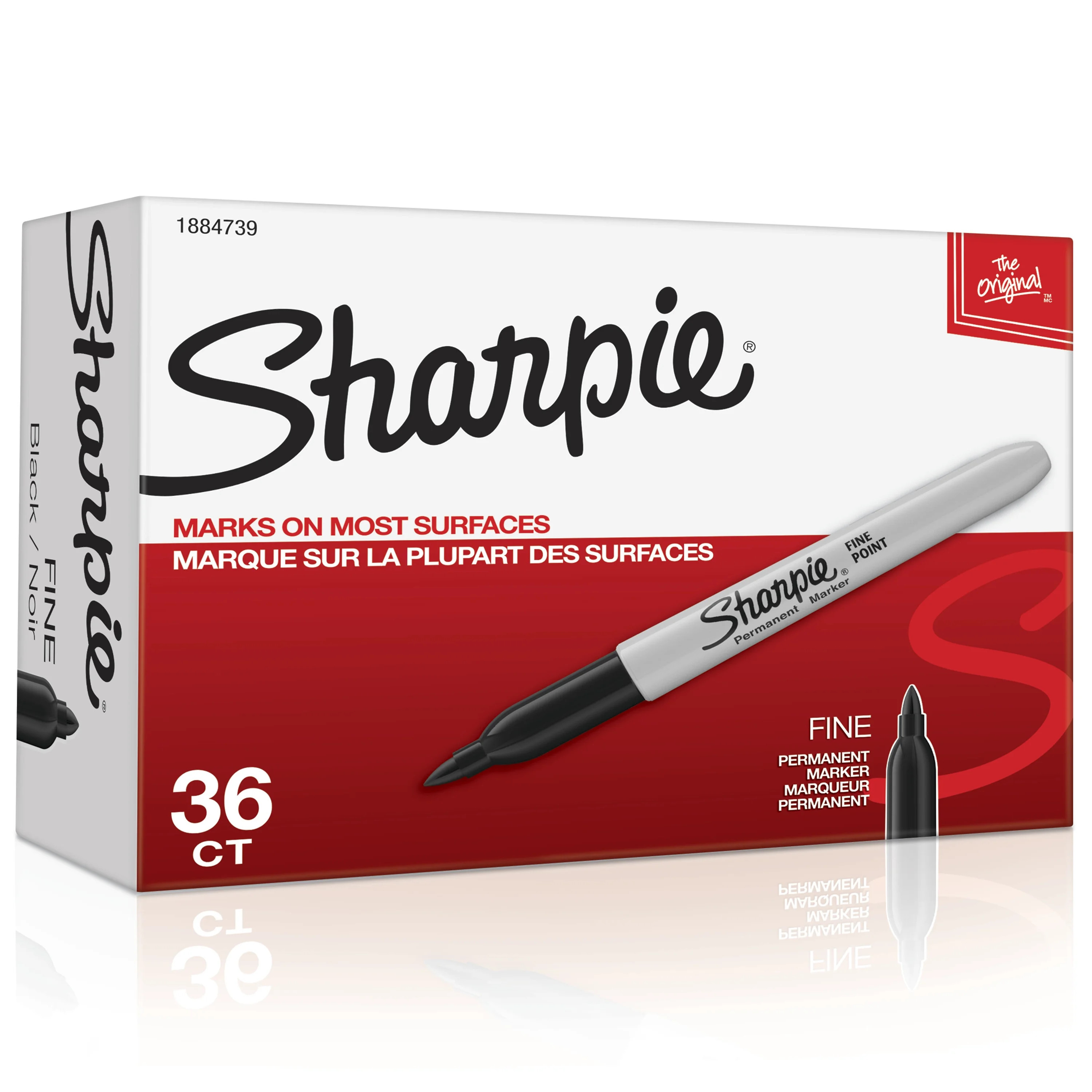 Sharpie Permanent Markers, Fine Point, Black, 36 Count - Walmart.com | Walmart (US)