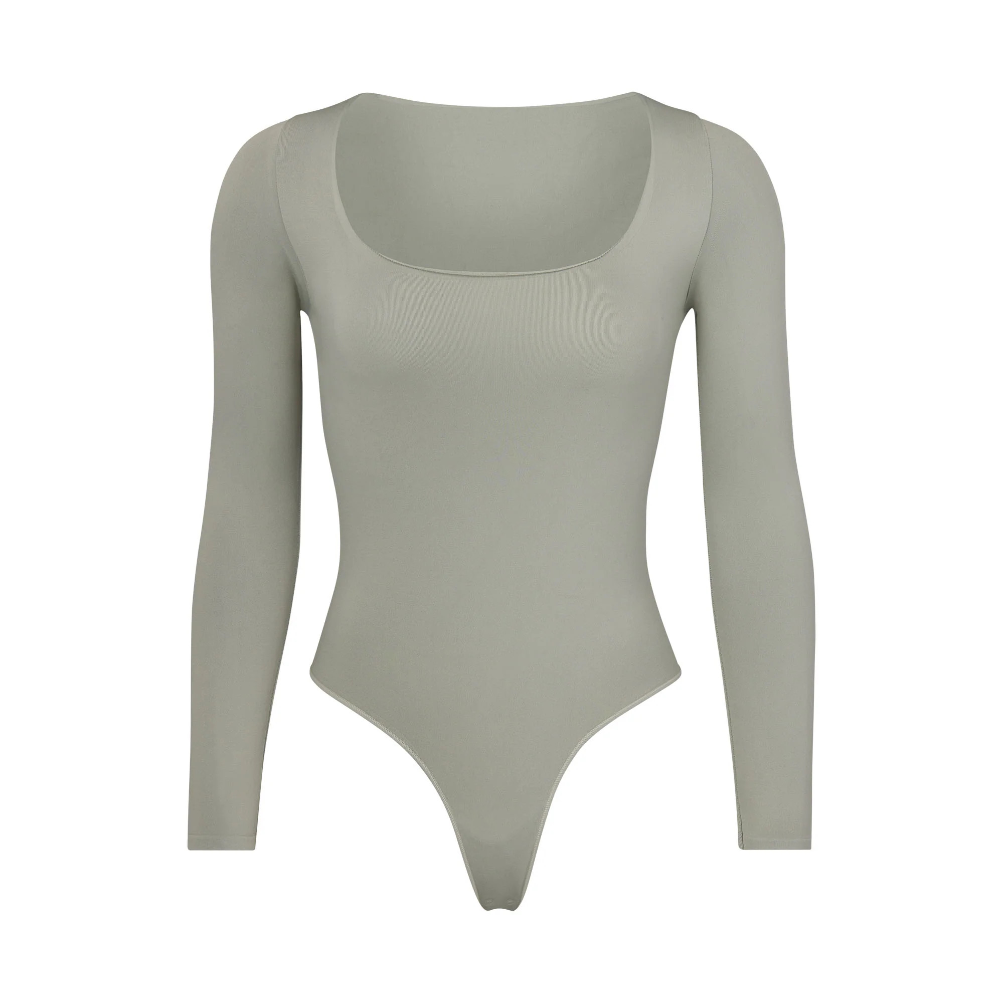 ESSENTIAL LONG SLEEVE SCOOP NECK BODYSUIT | SKIMS (US)