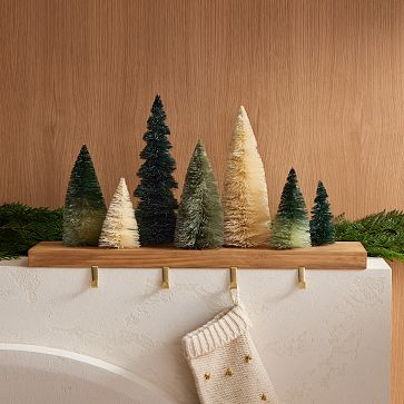 Bottlebrush Tree Multi Hook Stocking Holder | West Elm (US)