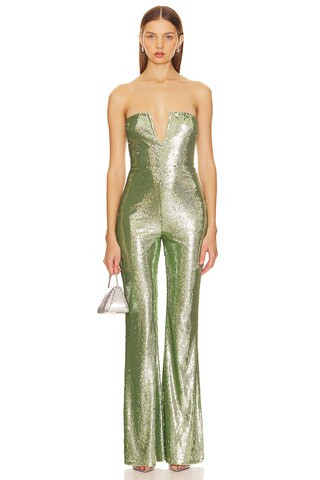 Lovers and Friends Siobhan Sequin Jumpsuit in Spritz Green from Revolve.com | Revolve Clothing (Global)