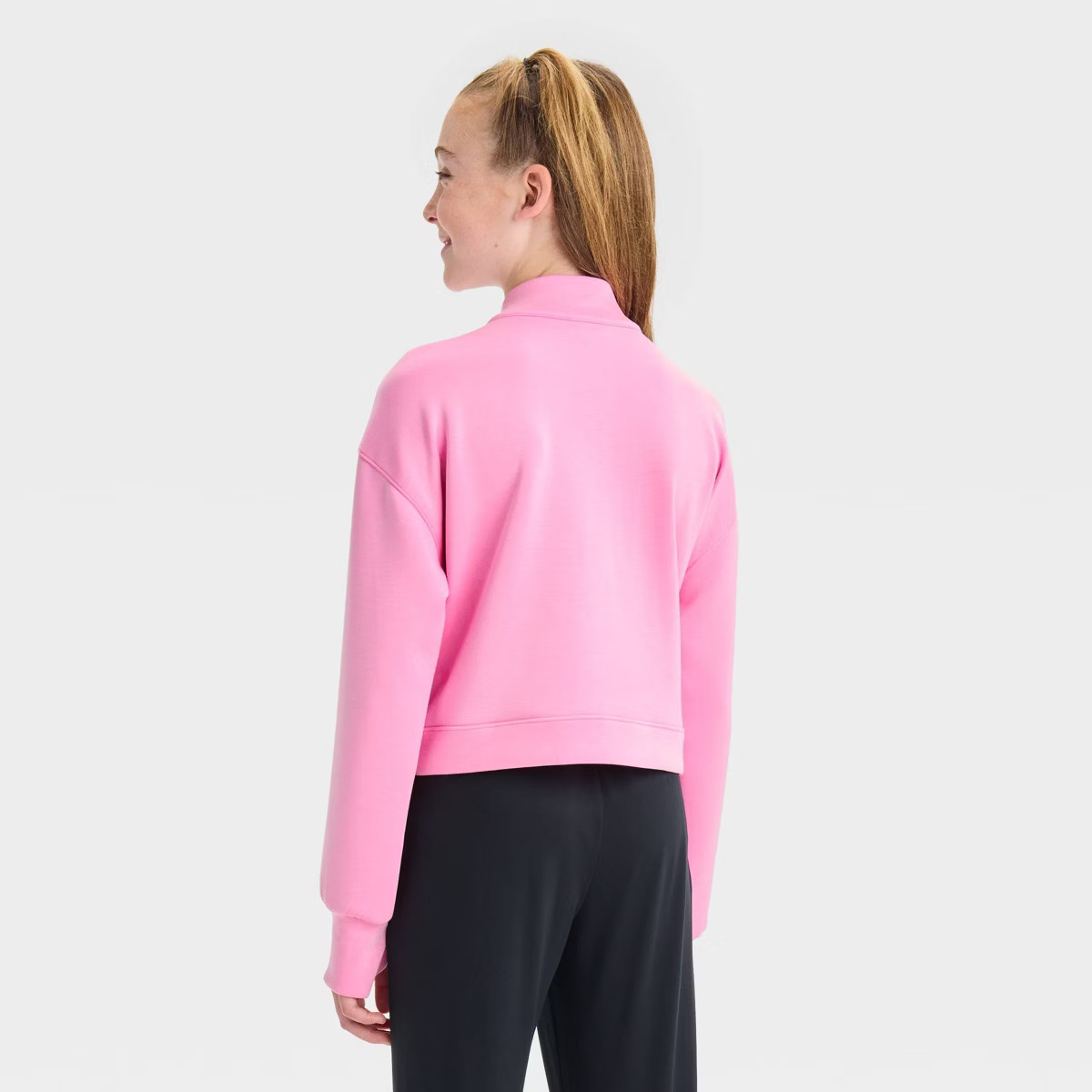 Girls' 1/2 Zip Pullover Sweatshirt - All In Motion™ | Target