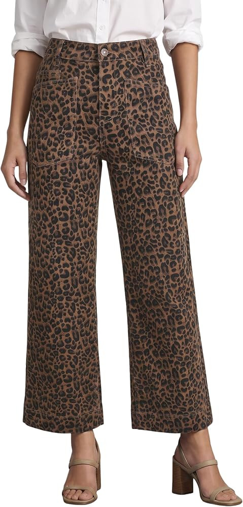 Cicy Bell Womens Cropped Wide Leg Jeans High Waisted Baggy Denim Ankle Pant | Amazon (US)