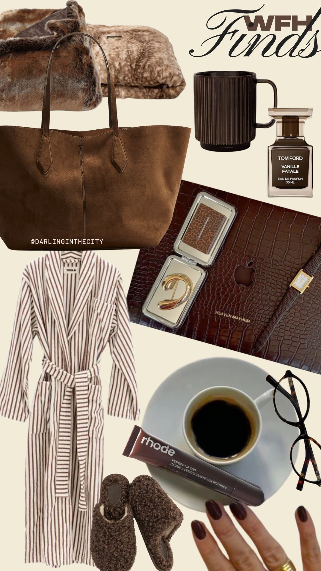 Cozy fall home finds - perfect gifts for anyone 🤎
heaven mayhem laptop case 
striped robe 
Miu Miu dupe glasses 
Striped robe 
Tom ford perfume
brown suede bag
Lola blanket dupe

#LTKGiftGuide #LTKHoliday