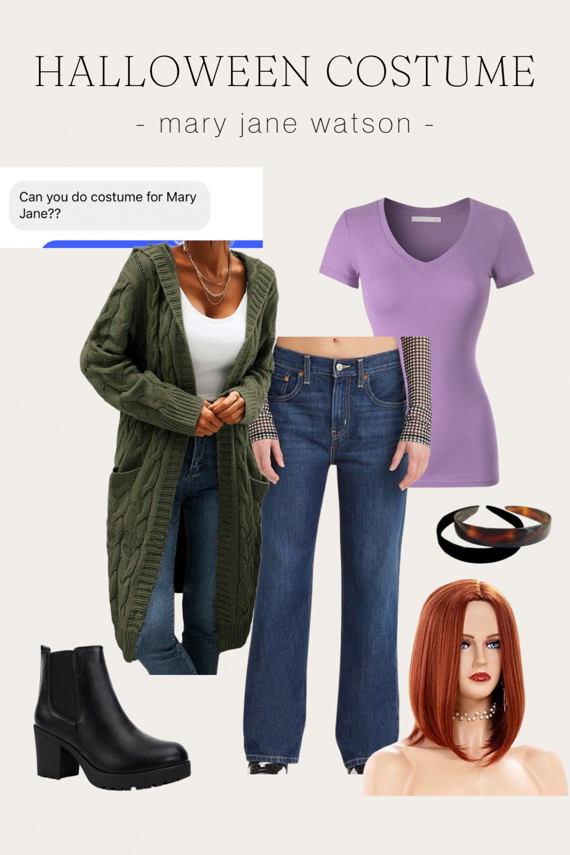 Spider Man // Mary Jane Watson Halloween Costume Idea 

#LTKHalloween #LTKunder50 #LTKstyletip