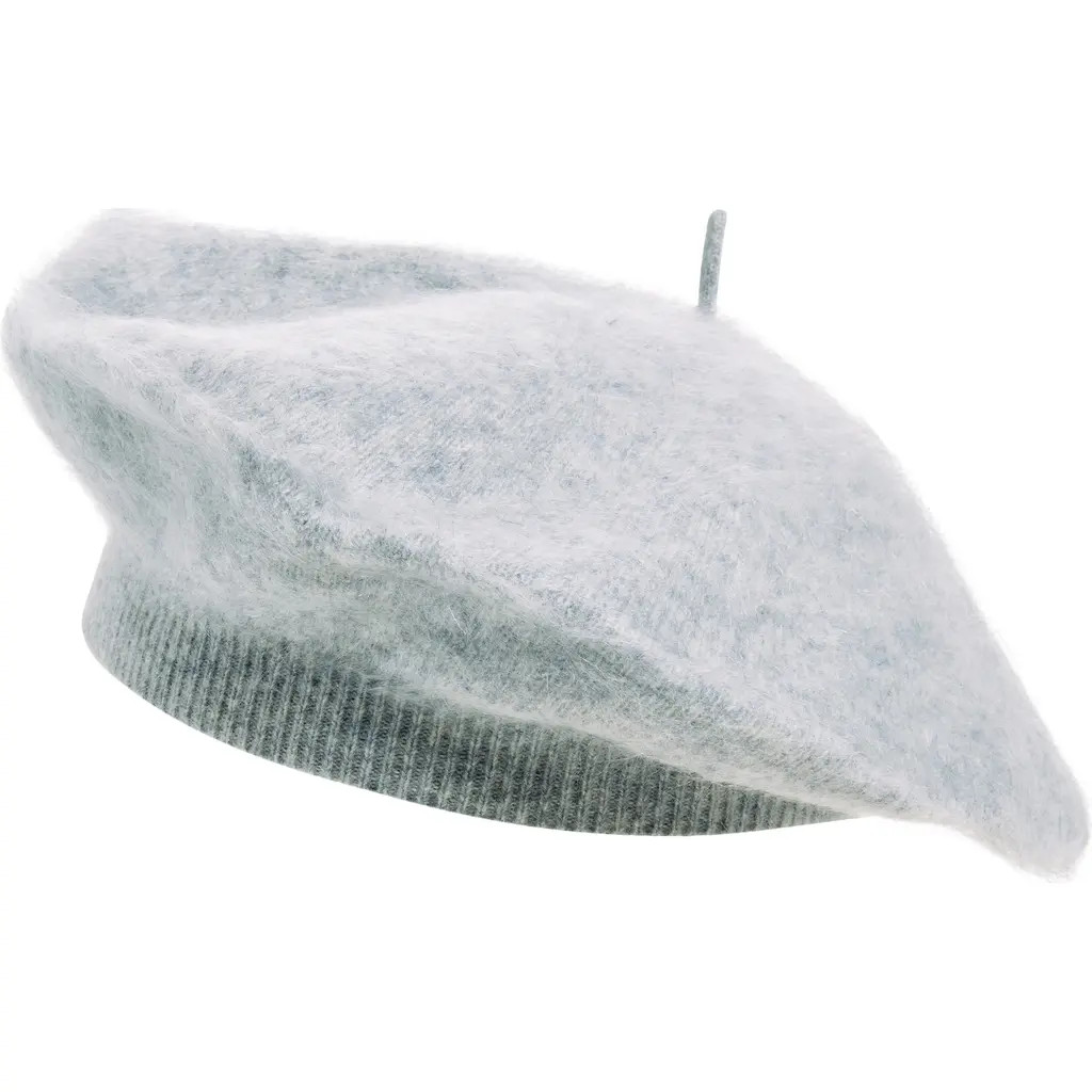 Nordstrom Brushed Cashmere Beret in Grey Formal at Nordstrom | Nordstrom