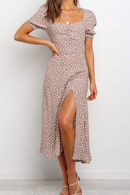 Love this simple but yet elegant tan dress, perfect for summer. 

#LTKFindsUnder100 #LTKStyleTip #LTKU