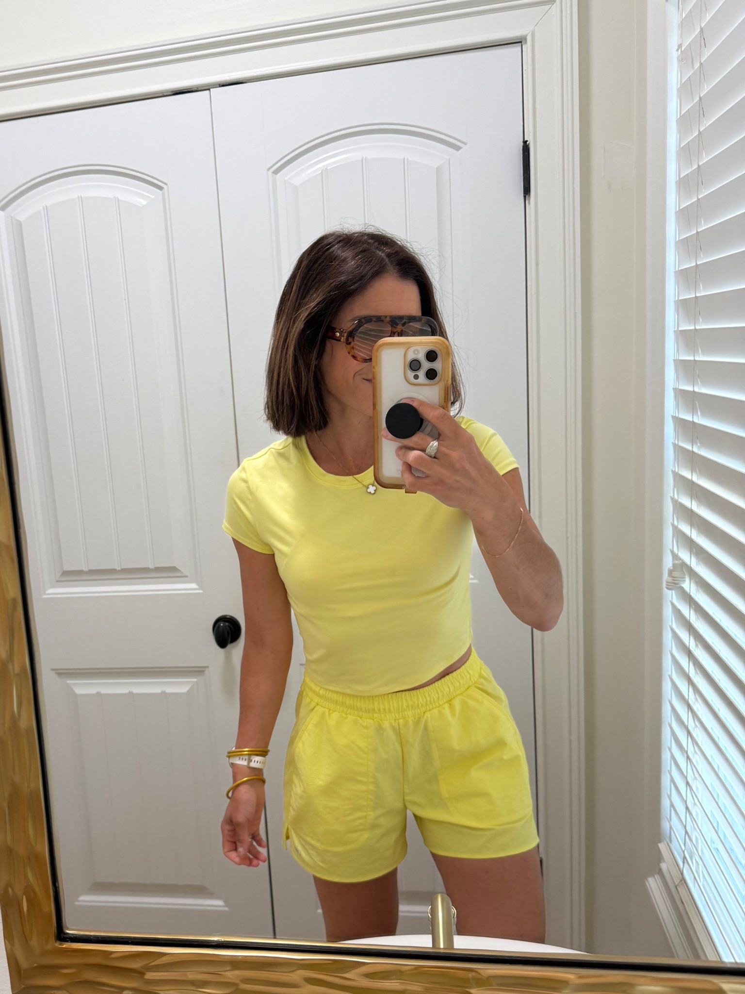 Medium top x small shorts 

#LTKActive #LTKootd #LTKgrwm