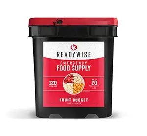 READYWISE - Emergency Food Supply, Fruit Bucket, 120 Servings, MRE, Premade, Freeze Dried Surviva... | Amazon (US)