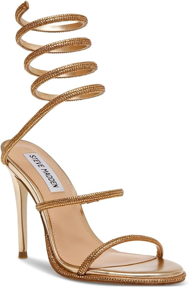 Steve Madden Women's Exotica Ankle Wrap Stiletto Dress Sandal | Amazon (US)