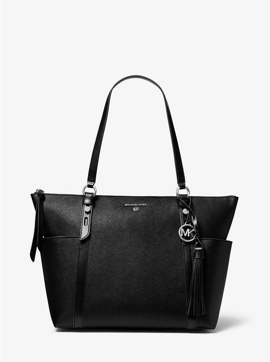 Sullivan Large Saffiano Leather Top-Zip Tote Bag | Michael Kors US