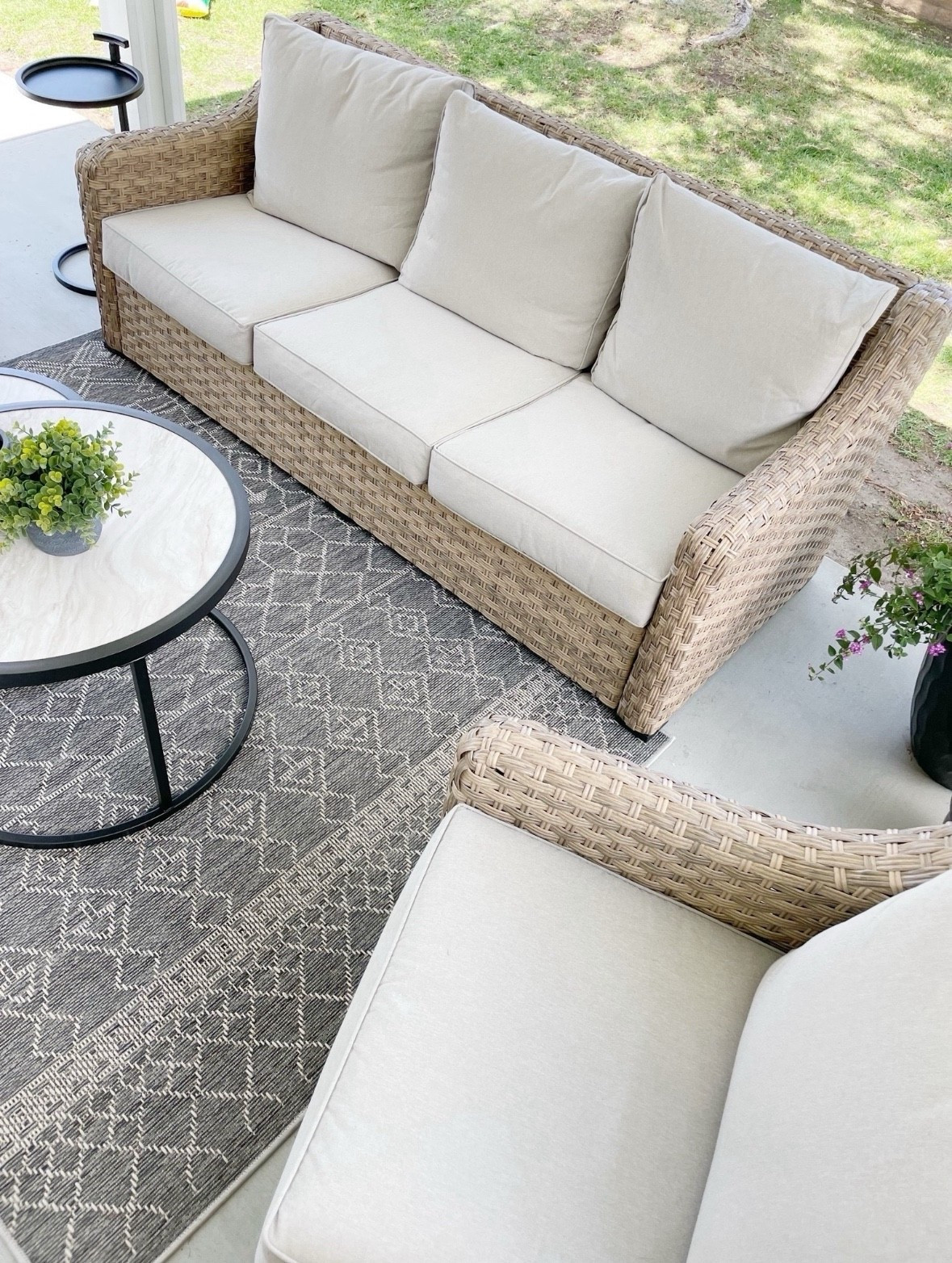 Spring and summer is just around the corner. Creating a cozy outdoor space doesn’t have to be complicated 🤍

Shop the full patio look below 👇🏻✨

#ltkhome #ltkoutdoor #patiostyle #neutralhome #outdoorliving

#LTKSpringSale #LTKSeasonal #LTKHome
