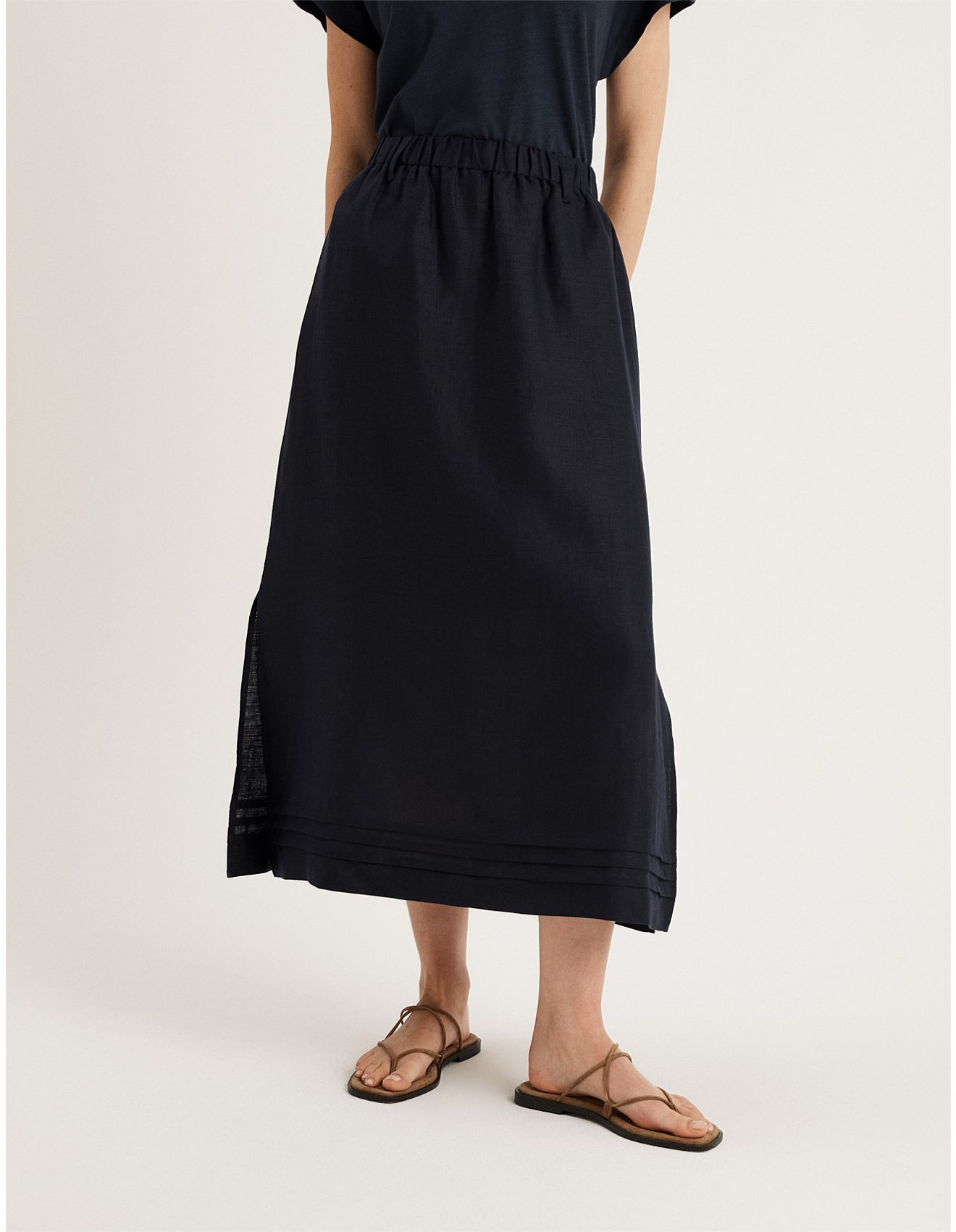 KINSHIP LINEN MAXI SKIRT | David Jones (Australia & New Zealand)