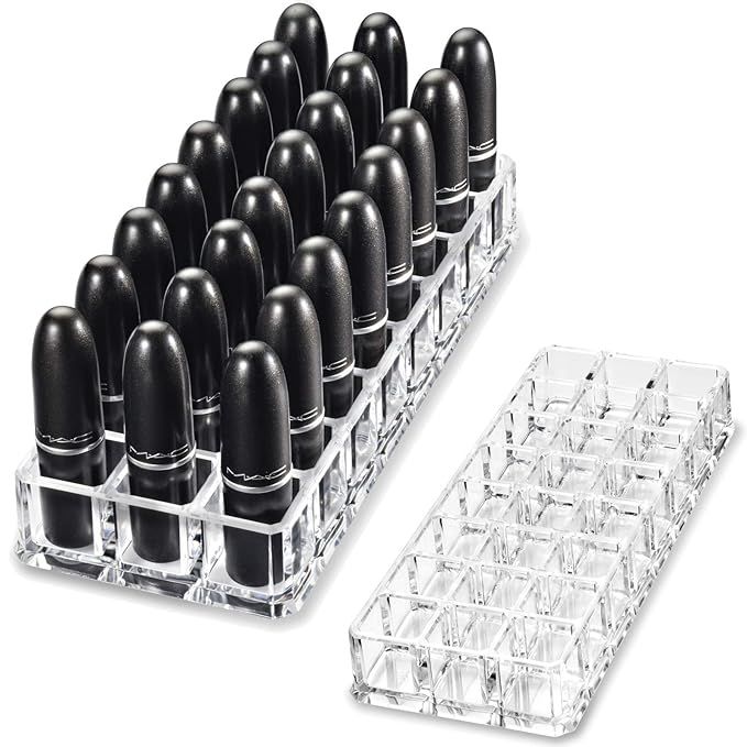 byAlegory Premium Beauty Organization Acrylic Lipstick Organizer & Beauty Container 24 Space Stor... | Amazon (US)