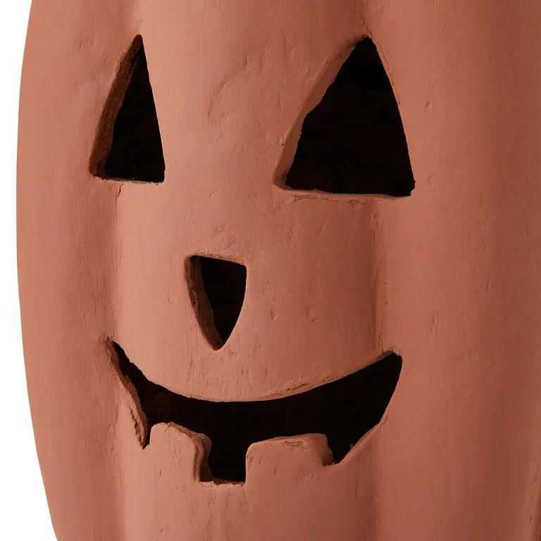 Paper Mache Pumpkin Brown Tabletop Decor, 12" Height, Harvest by Way To Celebrate - Walmart.com | Walmart (US)