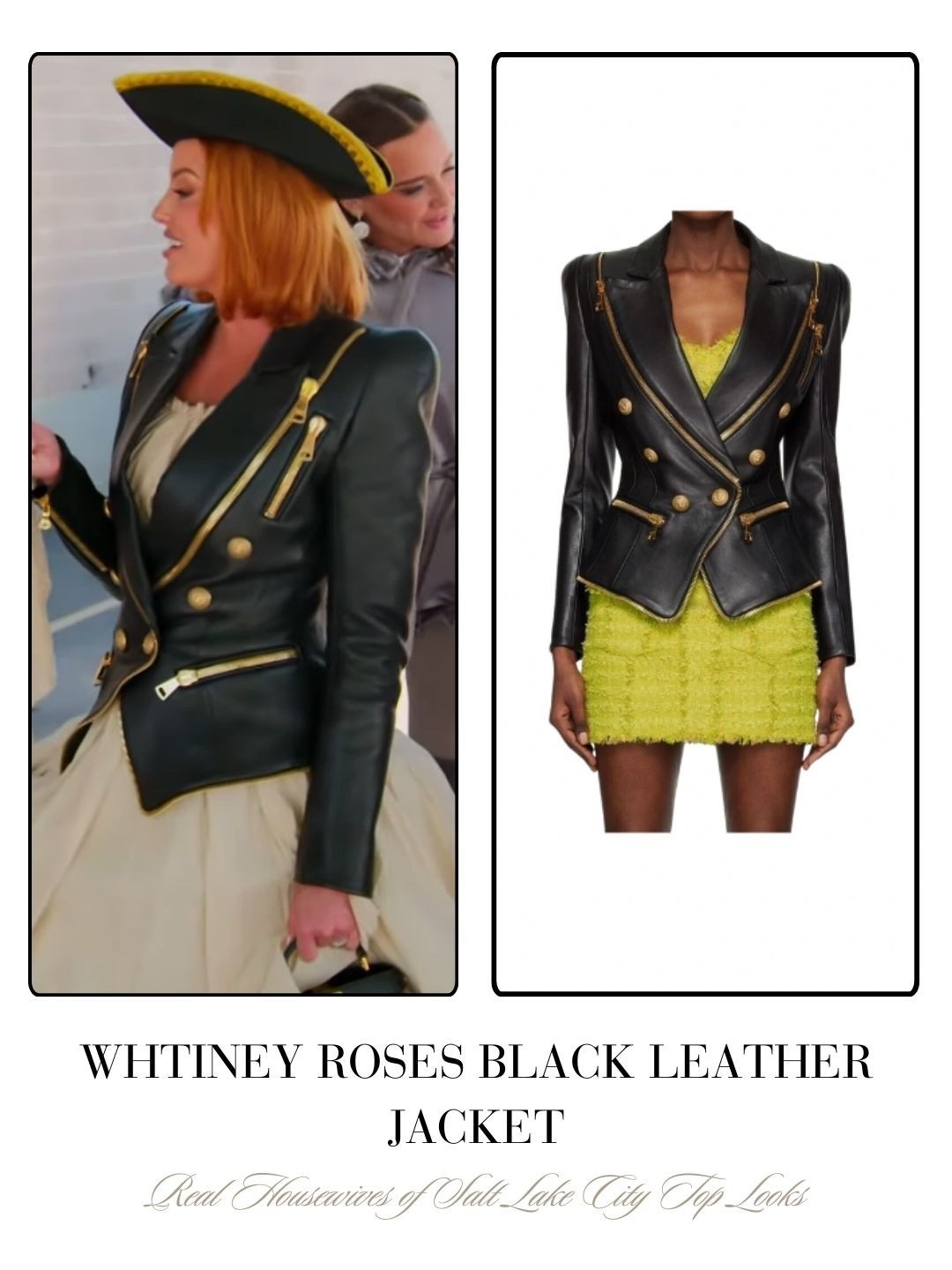 Whitney Rose’s Black Leather Jacket 
