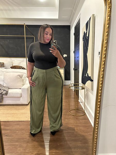 Absolutely love these pants from @walmart Wearing a size 20 and they are true to size!  #walmartpartner #walmart @walmartfashion 

#LTKunder50 #LTKworkwear #LTKcurves