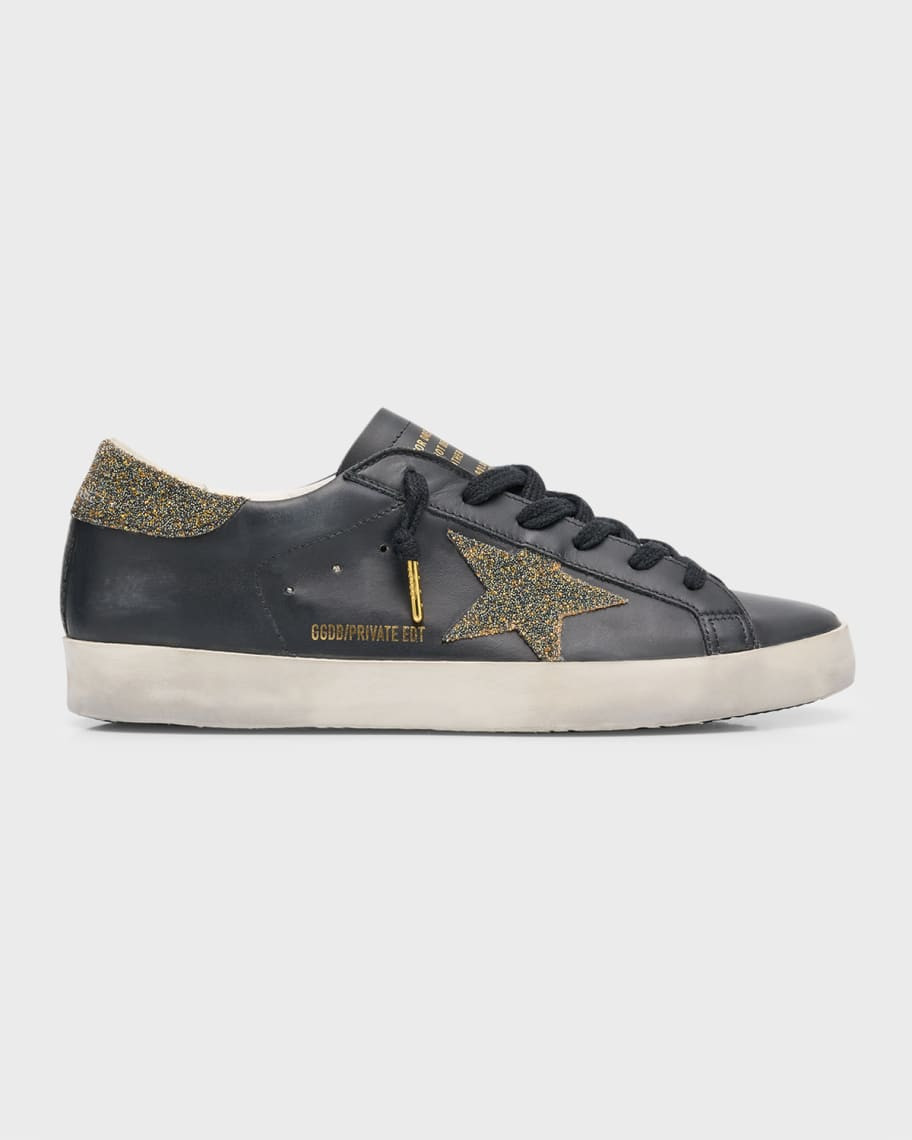 Golden Goose Superstar Swarovski Leather Low-Top Sneakers | Neiman Marcus