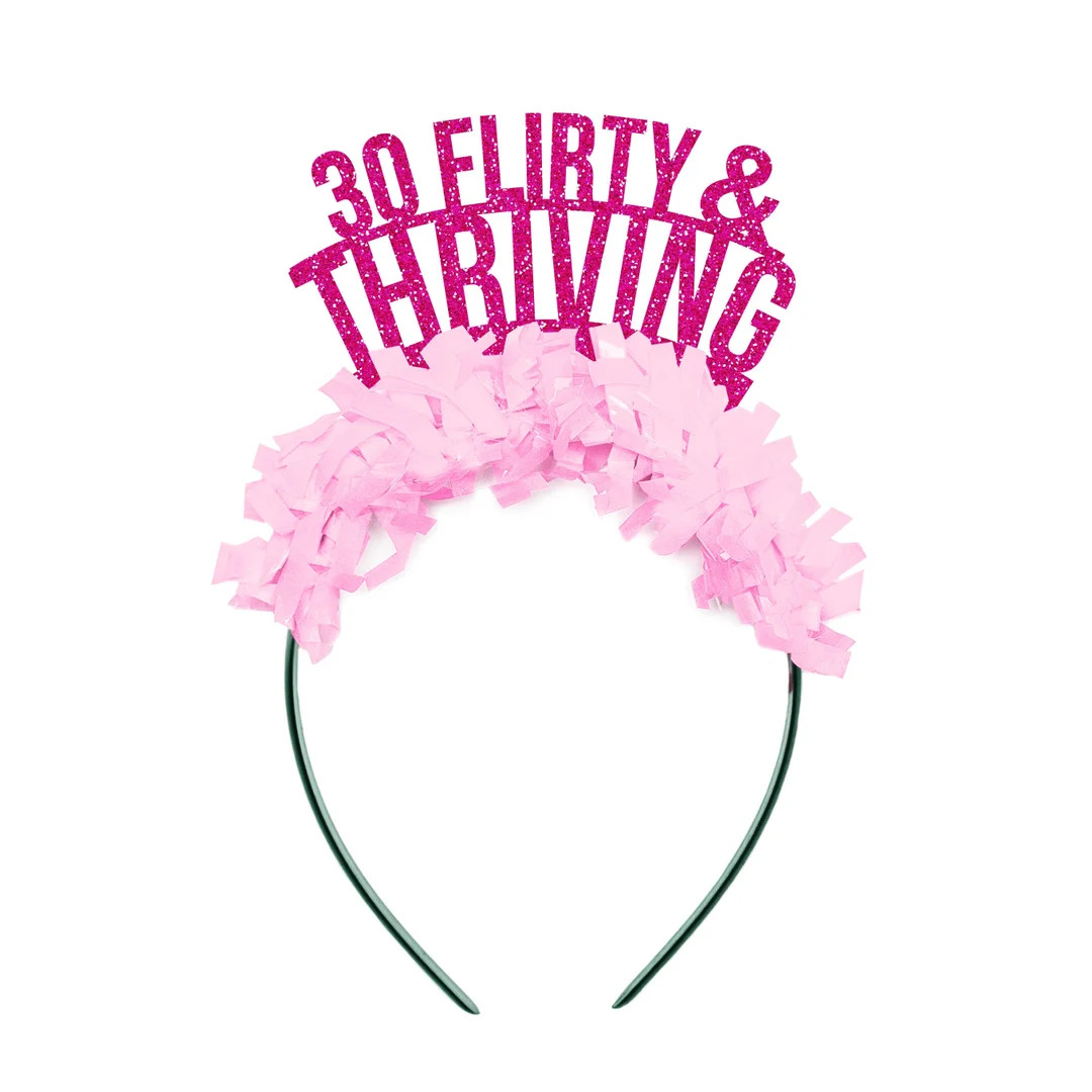 30 Flirty And Thriving Party Crown - 30th Birthday Gift for Her - Party Decor - 13 Going on 30 - ... | Etsy (US)