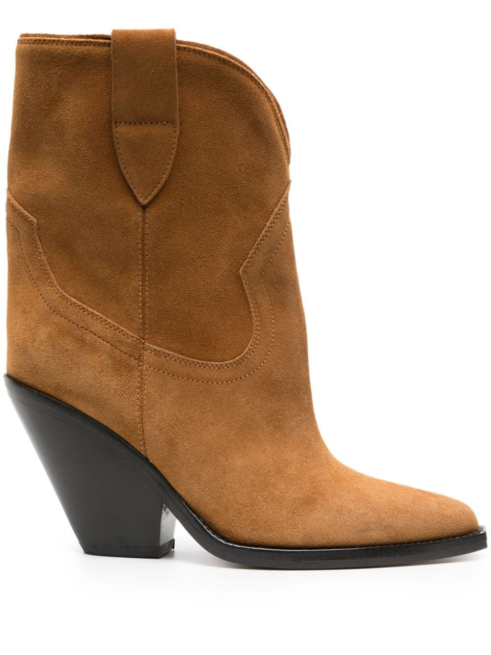 ISABEL MARANT Leyane 90mm suede boots - Brown | Farfetch Global
