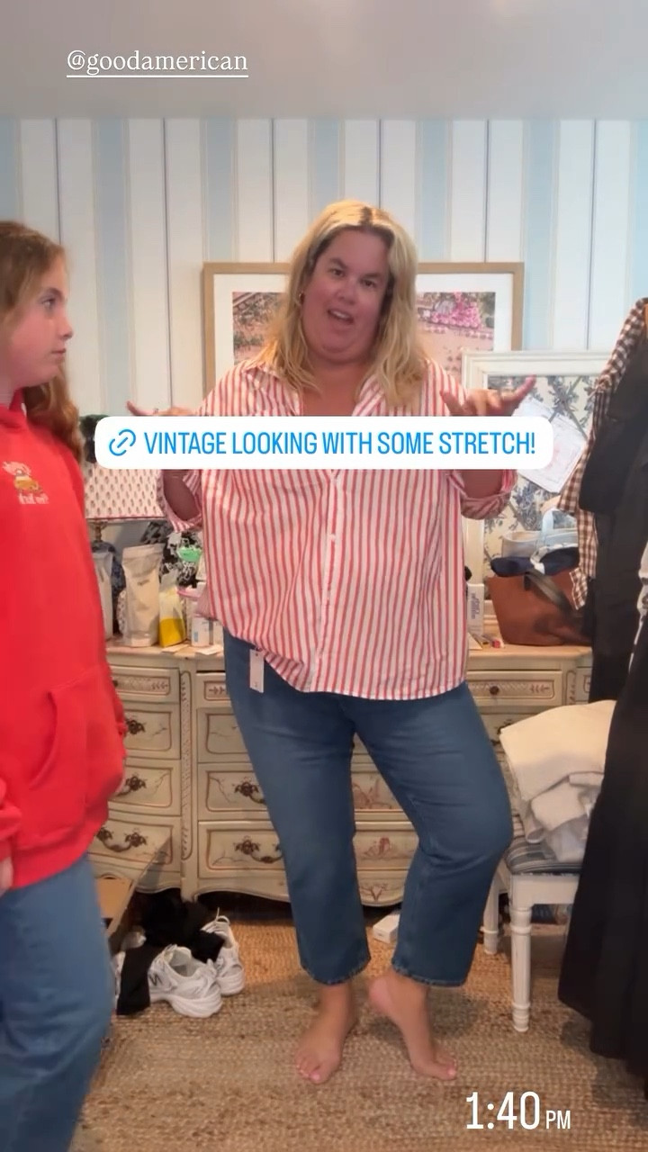 I love vintage looking jeans with some stretch