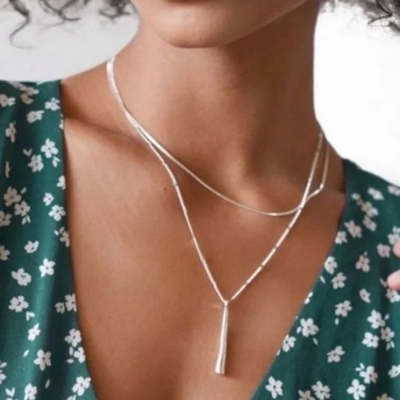 NEW Jennybird double strand adjustable Leana pendant necklace | Poshmark