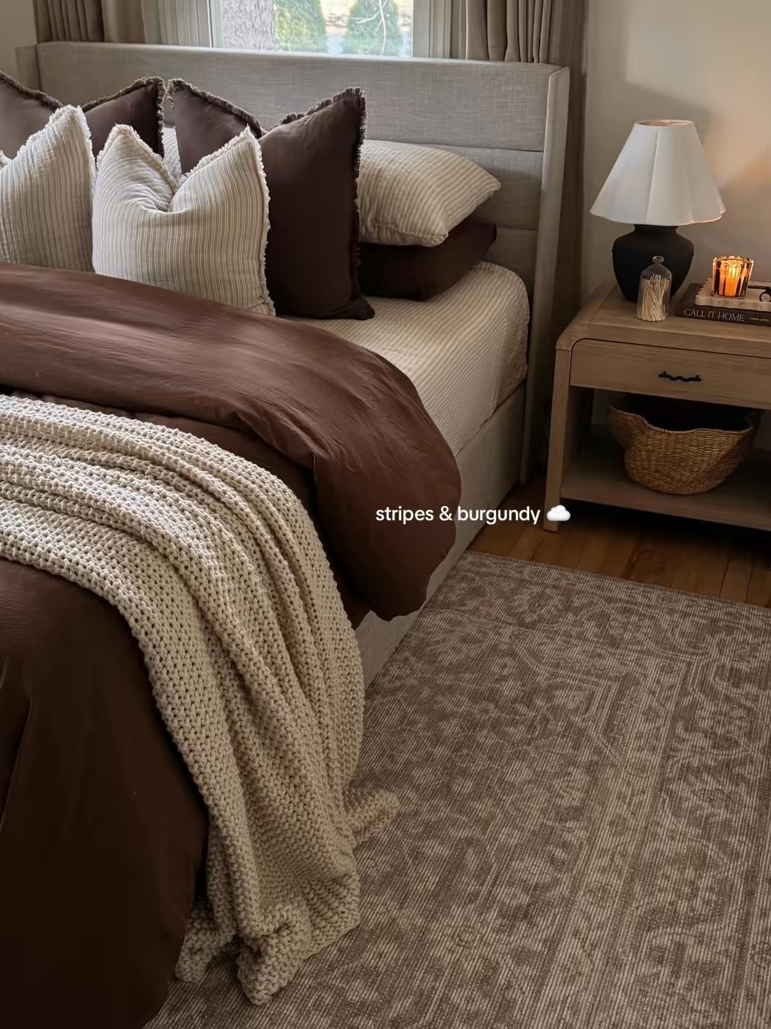 cozy fall bedding combo 🤎☁️