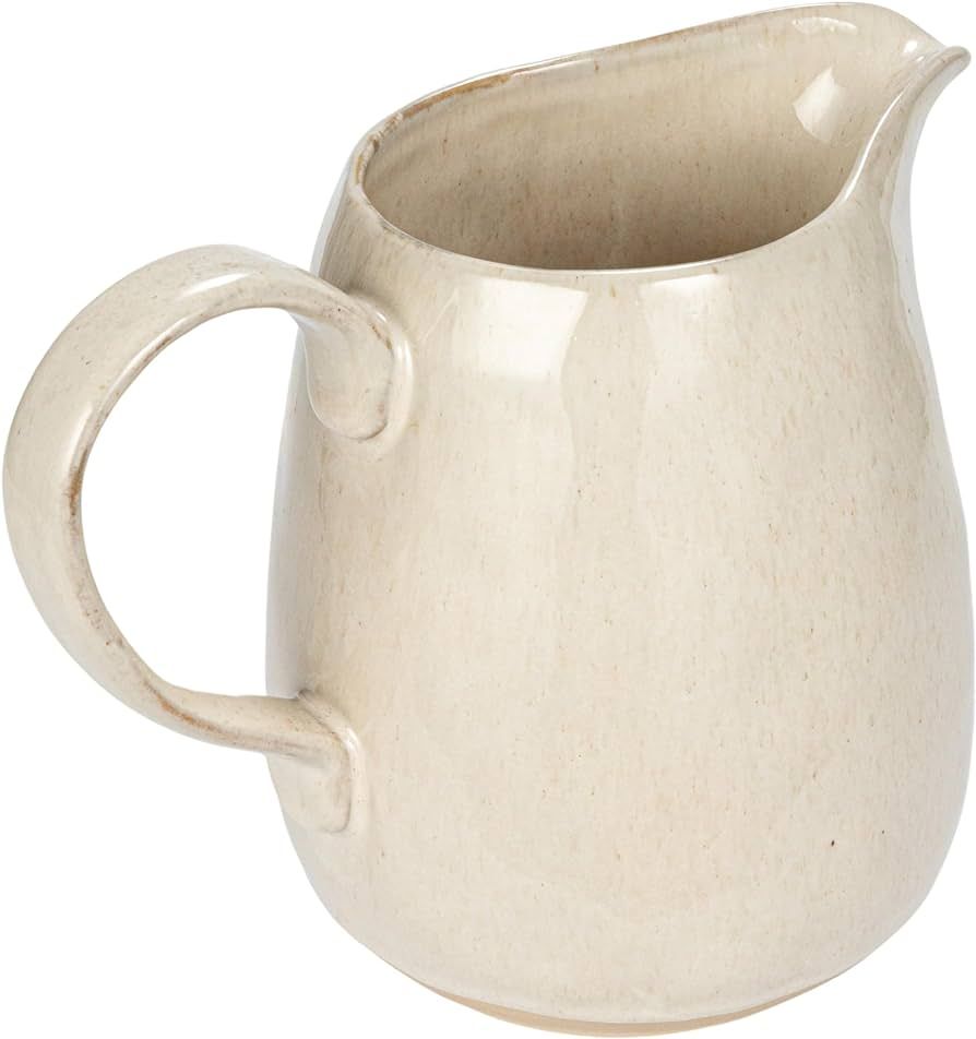 Bloomingville Stoneware Pitcher with Reactive Glaze and Speckles, Cream | Amazon (US)