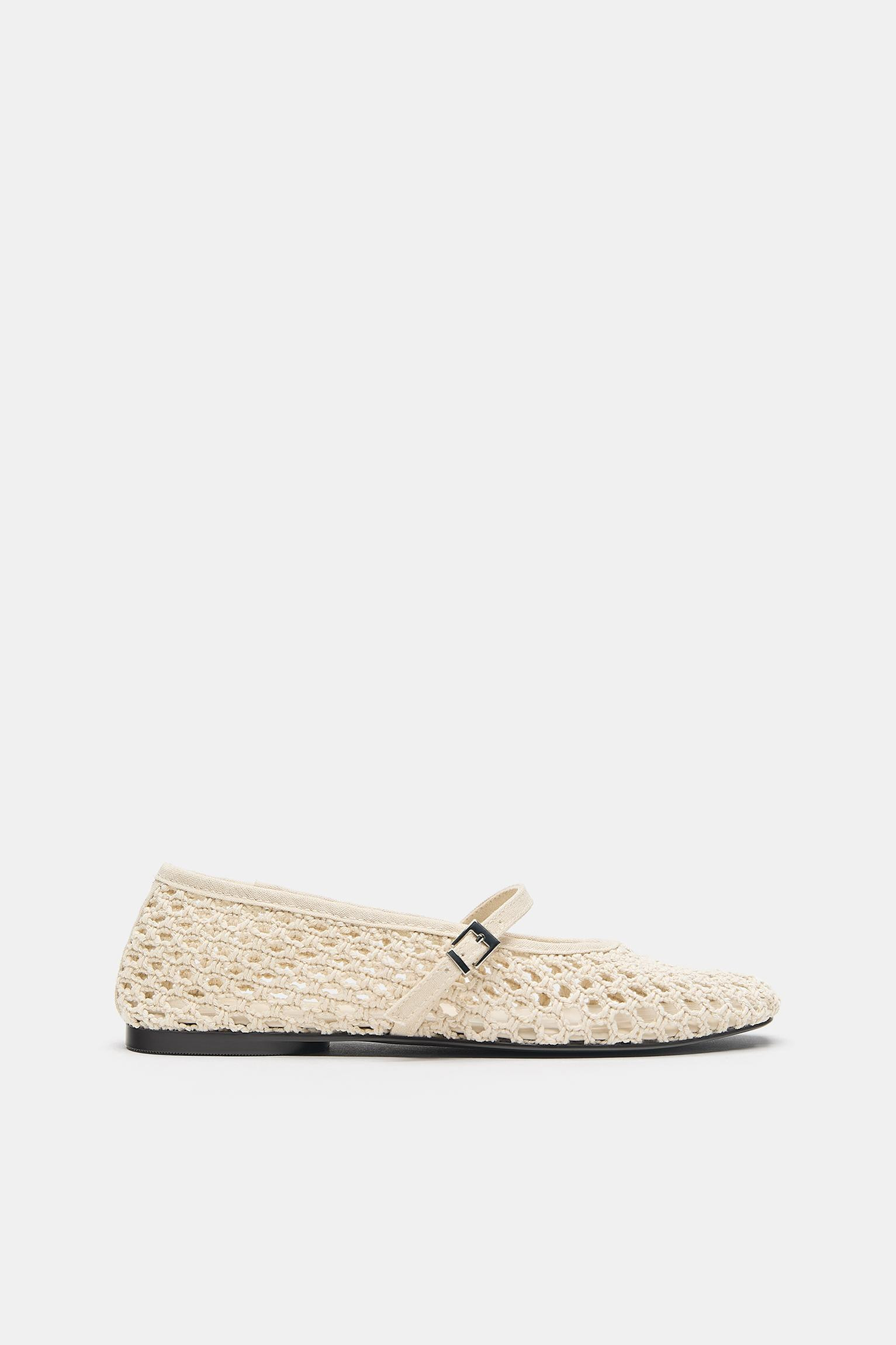 Crochet ballerina shoes | Pull&Bear United Kingdom | PULL and BEAR UK