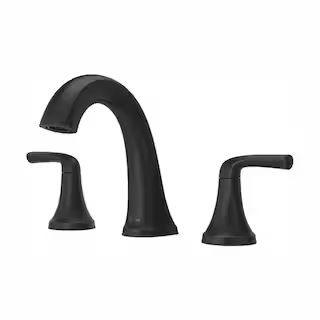 Ladera 8 in. Widespread Double Handle Bathroom Faucet in Tuscan Bronze | The Home Depot