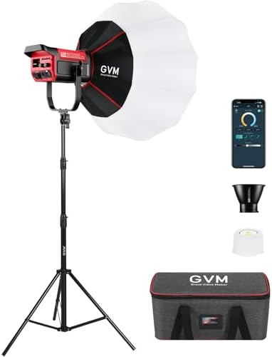 GVM 200W LED Video Light with Lantern Softbox, SD200B Continuous Lighting Kit with Bluetooth Mesh... | Amazon (US)