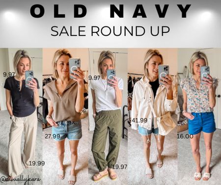 Don’t miss out!! These are some of my favorites! These $10 henleys are cute!! Wearing small. My shorts are 2, pants are XS. Jacket is oversized, wearing xs.

#LTKfindsunder50 #LTKsalealert #LTKover40